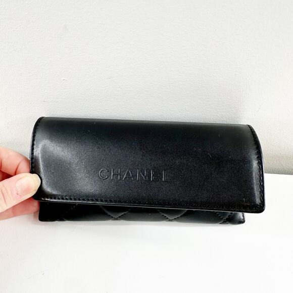 Chanel 5357 Square Oversized CC Designer Sunglasses Black - Picture 6 of 14